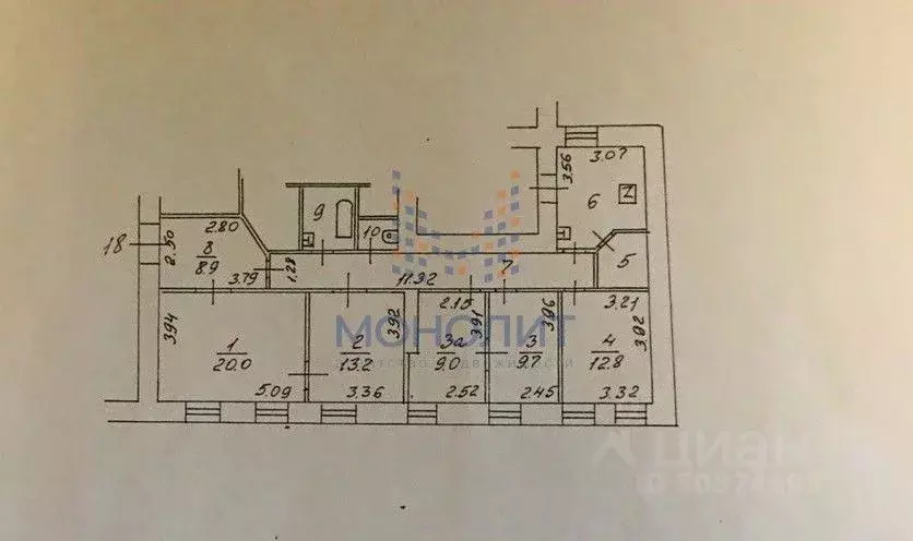 5-к кв. Москва ул. Фридриха Энгельса, 3-5С1 (107.2 м) - Фото 1