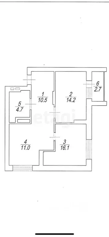 2-к кв. Саратовская область, Саратов Новоузенская ул., 89к2 (59.2 м) - Фото 1