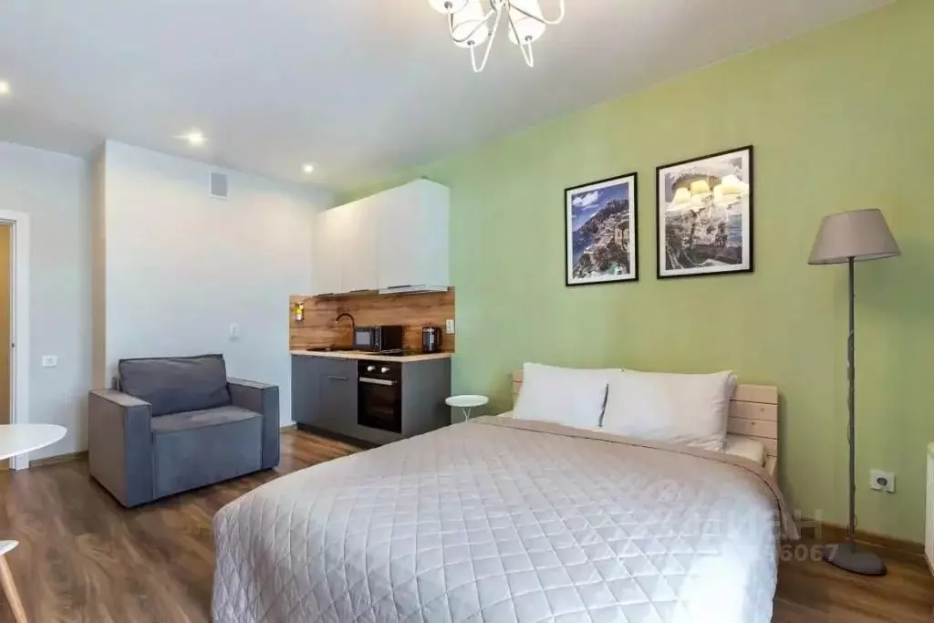 1-к кв. Санкт-Петербург ул. Вадима Шефнера, 4 (30.0 м) - Фото 1