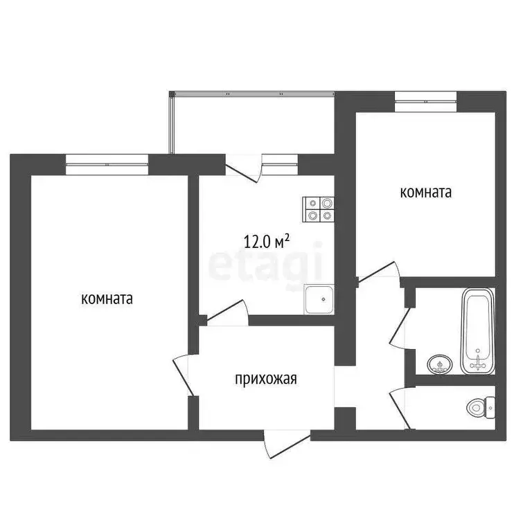 2-комнатная квартира: Ярославль, улица Собинова, 6 (51.2 м) - Фото 0