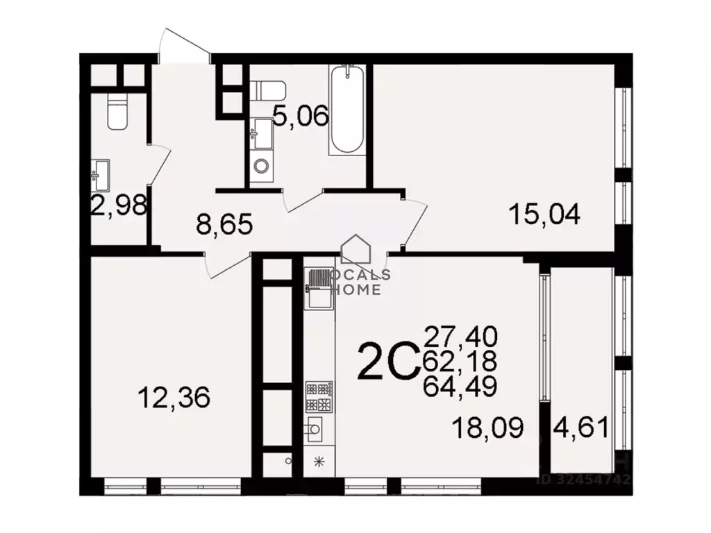 2-к кв. Рязанская область, Рязань Льговская ул., 8 (64.49 м) - Фото 2
