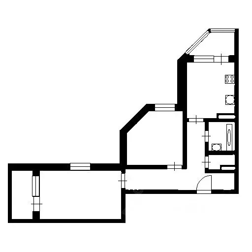 2-к кв. Новосибирская область, Новосибирск ул. Есенина, 53 (65.0 м) - Фото 1