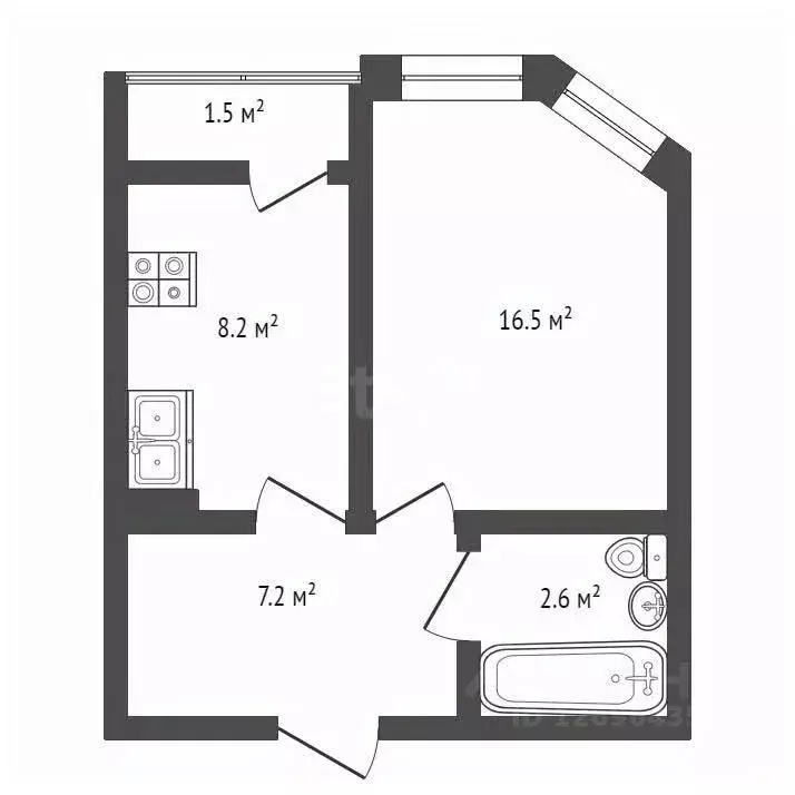 1-к кв. Москва Левобережная ул., 4к8 (36.0 м) - Фото 1