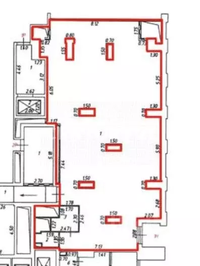 Помещение свободного назначения в Москва Шелепихинская наб., 40к1 (187 ... - Фото 2