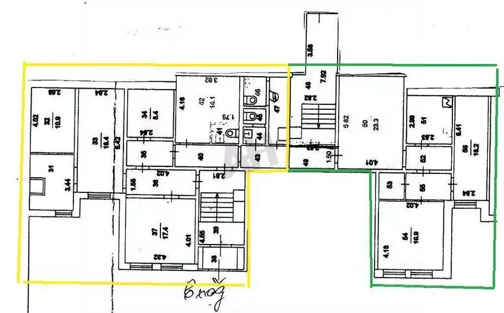 Помещение свободного назначения в Москва ул. Ивана Франко, 32К1 (110 ... - Фото 2
