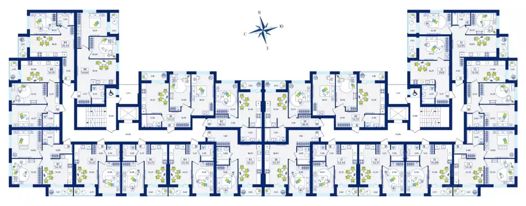 1-к кв. Калининградская область, Зеленоградск  (39.11 м) - Фото 2