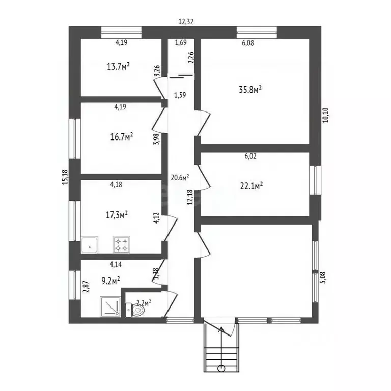 Дом в Амурская область, с. Ивановка ул. Ленина, 135 (149 м) - Фото 2