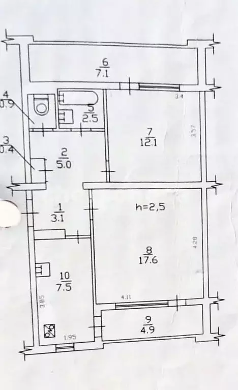 2-к кв. Севастополь просп. Генерала Острякова, 210 (55.8 м) - Фото 2