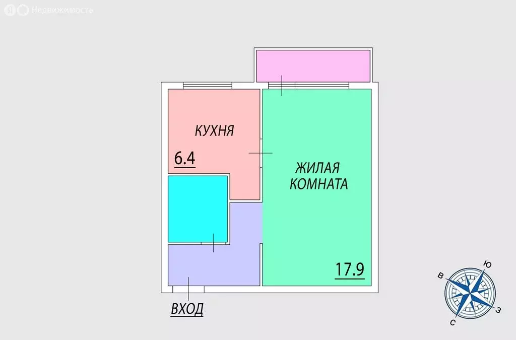 1-комнатная квартира: Москва, 7-я Кожуховская улица, 16 (30.1 м) - Фото 2