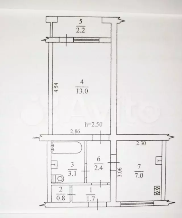 1-к. квартира, 30 м, 3/5 эт. - Фото 0