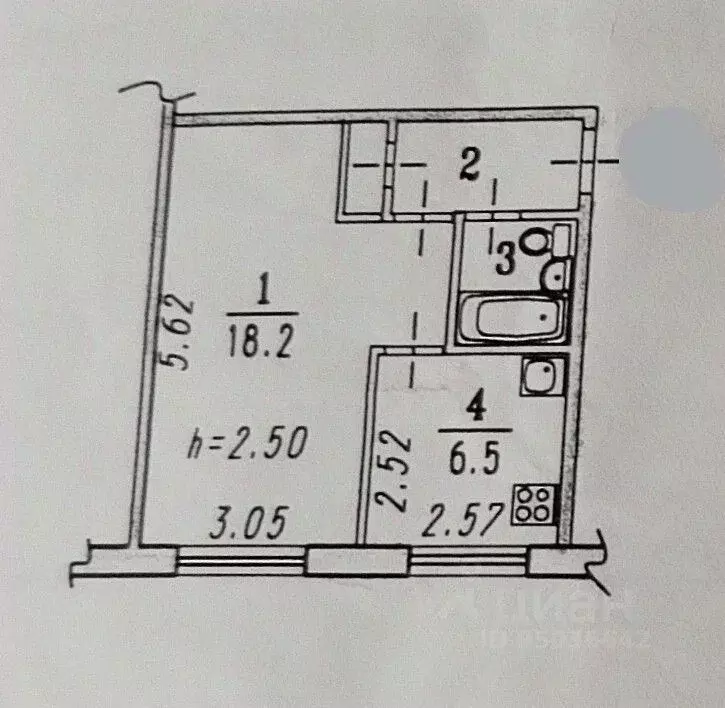 1-к кв. Омская область, Омск ул. Химиков, 63 (30.9 м) - Фото 1