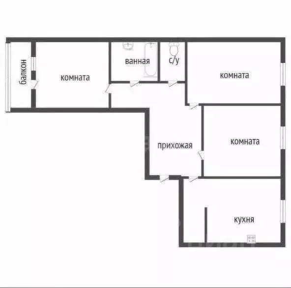 3-к кв. Курганская область, Курган просп. Конституции, 36А (62.5 м) - Фото 2