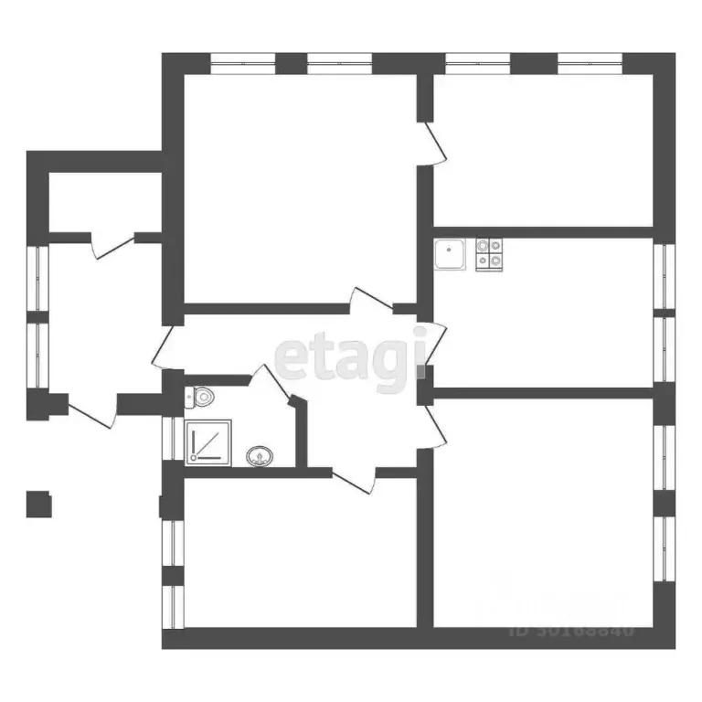 5-к кв. Саратовская область, Балашов ул. Володарского, 58 (90.7 м) - Фото 1