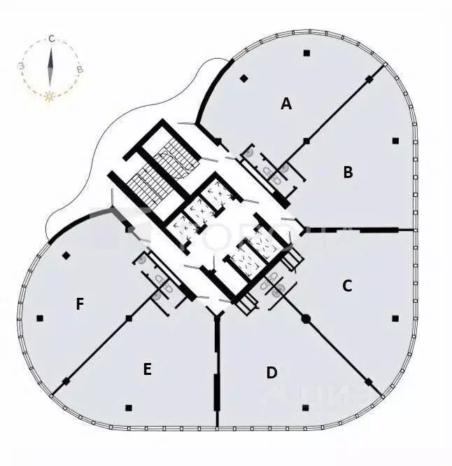 Офис в Новосибирская область, Новосибирск просп. Димитрова, 4/1 (110 ... - Фото 2