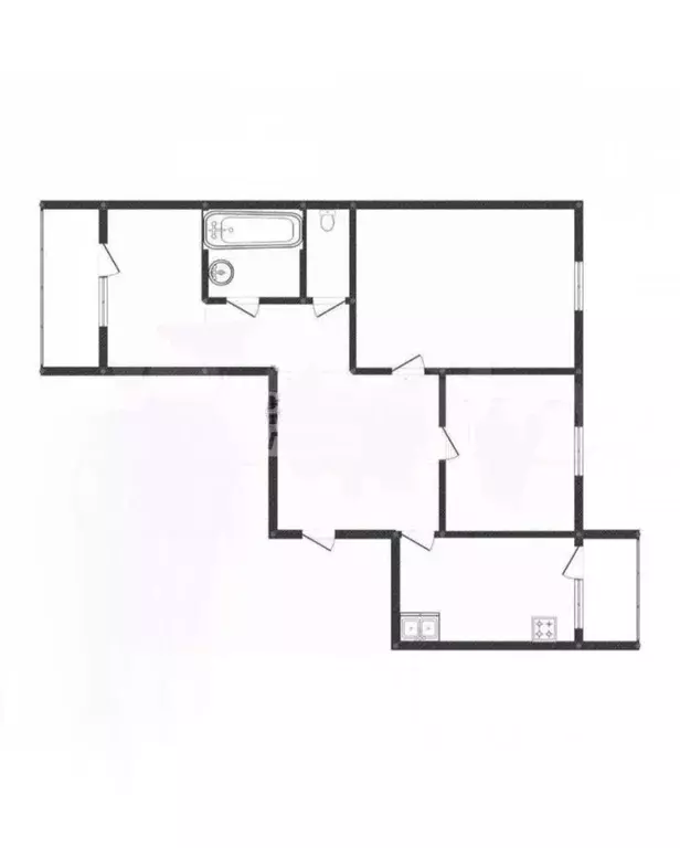 3-к кв. Костромская область, Кострома Профсоюзная ул., 24 (64.5 м) - Фото 1