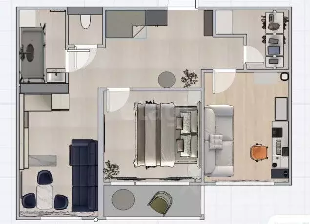 2-к кв. Иркутская область, Иркутск ул. Багратиона, 8/2 (52.0 м) - Фото 2