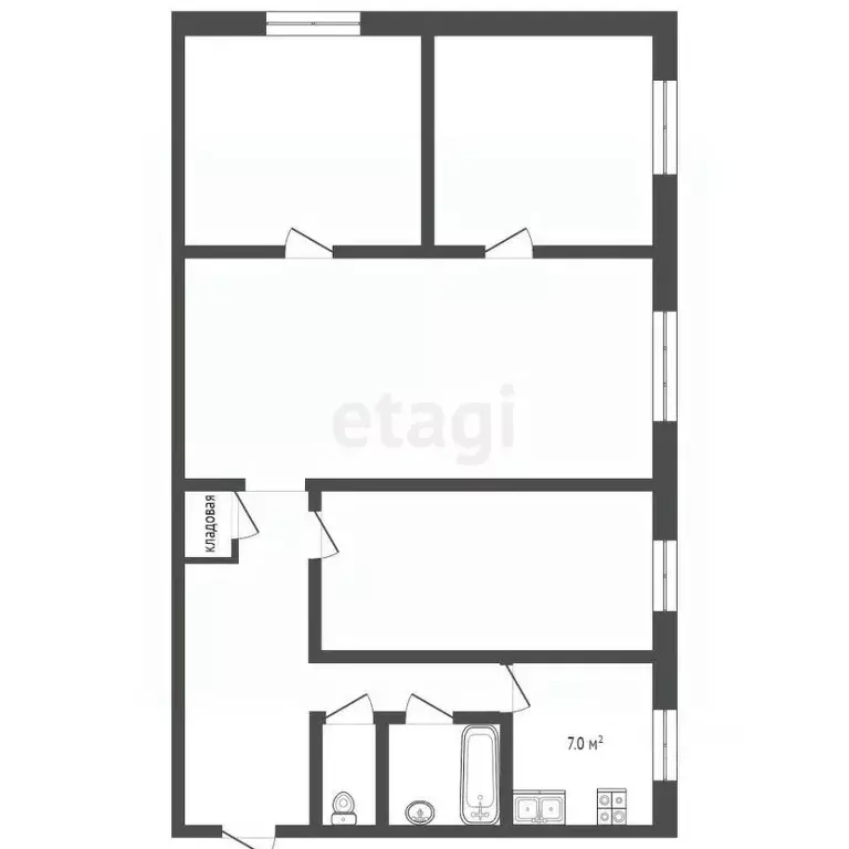 4-к кв. Нижегородская область, Выкса Гоголя мкр, 16 (60.1 м) - Фото 2