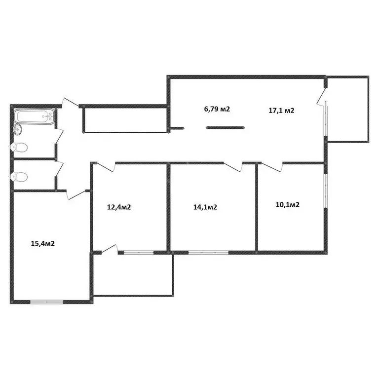 4-комнатная квартира: Всеволожск, улица Шинников, 3к2 (99.5 м) - Фото 1