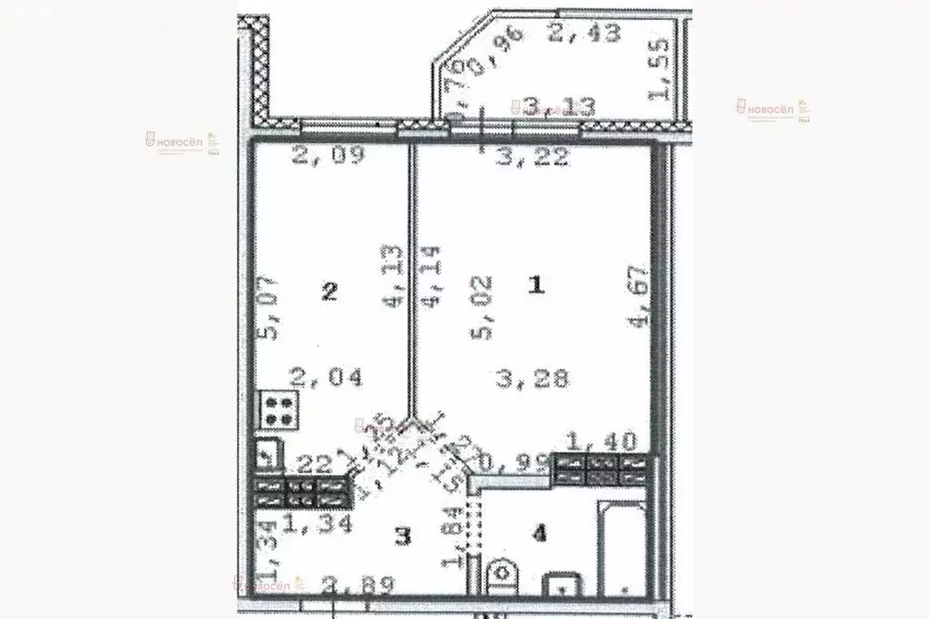1-комнатная квартира: Екатеринбург, Самолётная улица, 33 (34.9 м) - Фото 1