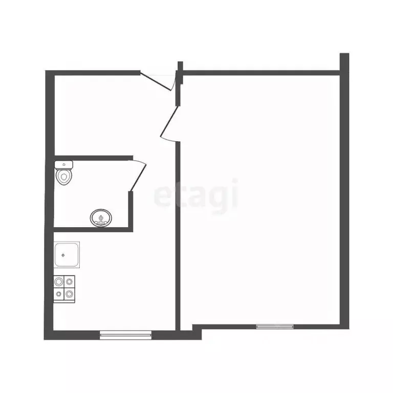 1-к кв. Кемеровская область, Ленинск-Кузнецкий просп. Кирова, 126 ... - Фото 1