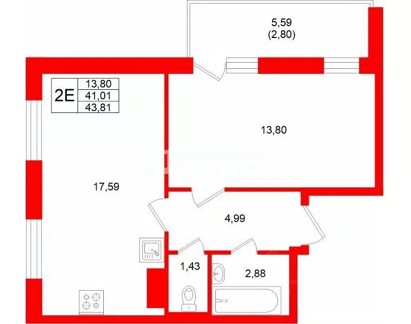 1-к кв. Ленинградская область, Мурино Всеволожский район, бул. ... - Фото 2