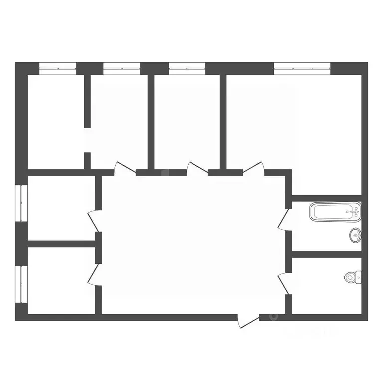 4-к кв. Иркутская область, Иркутск ул. Академика Курчатова, 1 (72.5 м) - Фото 2