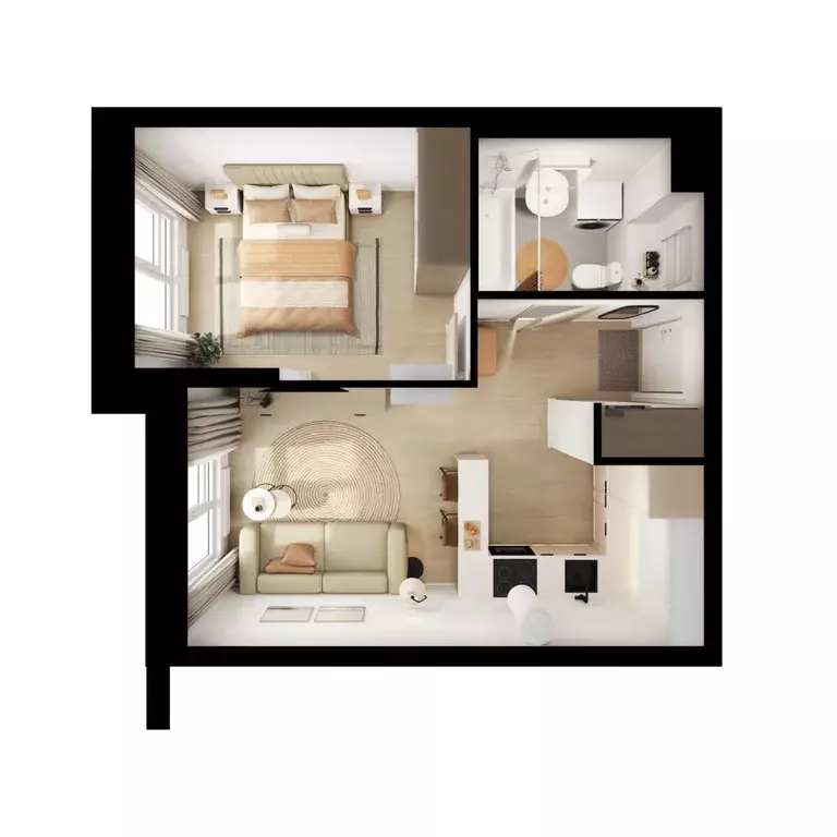 1-к кв. Московская область, Котельники Ковровый мкр, Томилинский ... - Фото 2