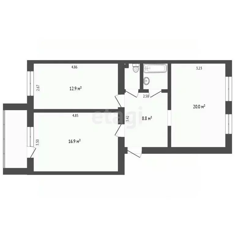 Торговая площадь в Тюменская область, Тюмень ул. Московский Тракт, 137 ... - Фото 1