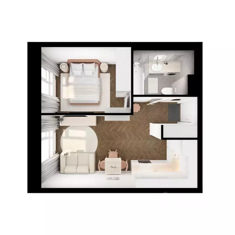 1-к кв. Бурятия, Улан-Удэ ул. Шмидта, 37А (33.61 м) - Фото 1