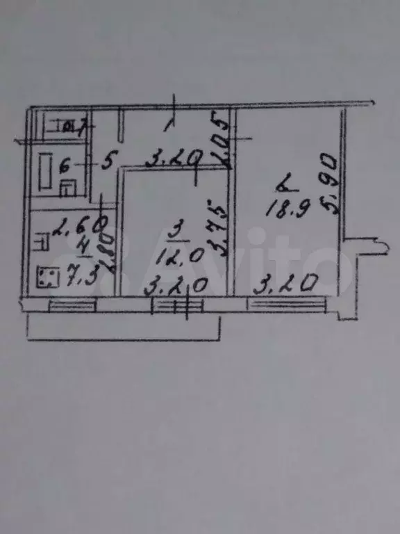 2-к. квартира, 51,2 м, 5/5 эт. - Фото 0