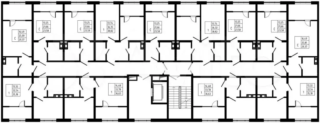 1-к. квартира, 36,6 м, 8/8 эт. - Фото 1