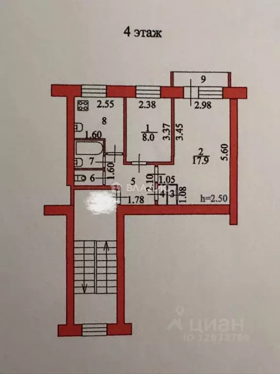 2-к кв. Пензенская область, Пенза просп. Победы, 26 (41.1 м) - Фото 2