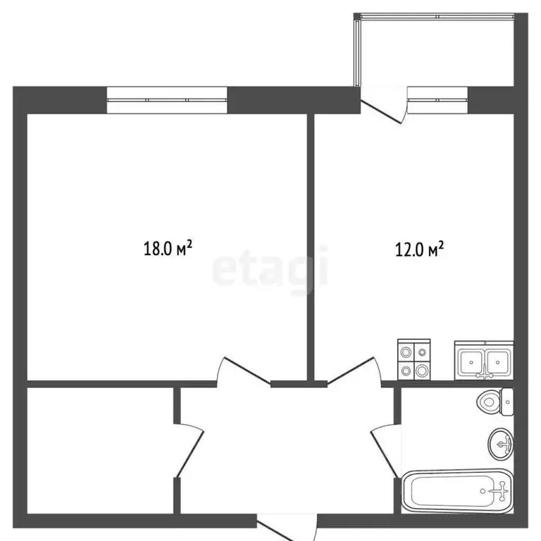 1-к кв. Московская область, Раменское Строительная ул., 10 (37.7 м) - Фото 1