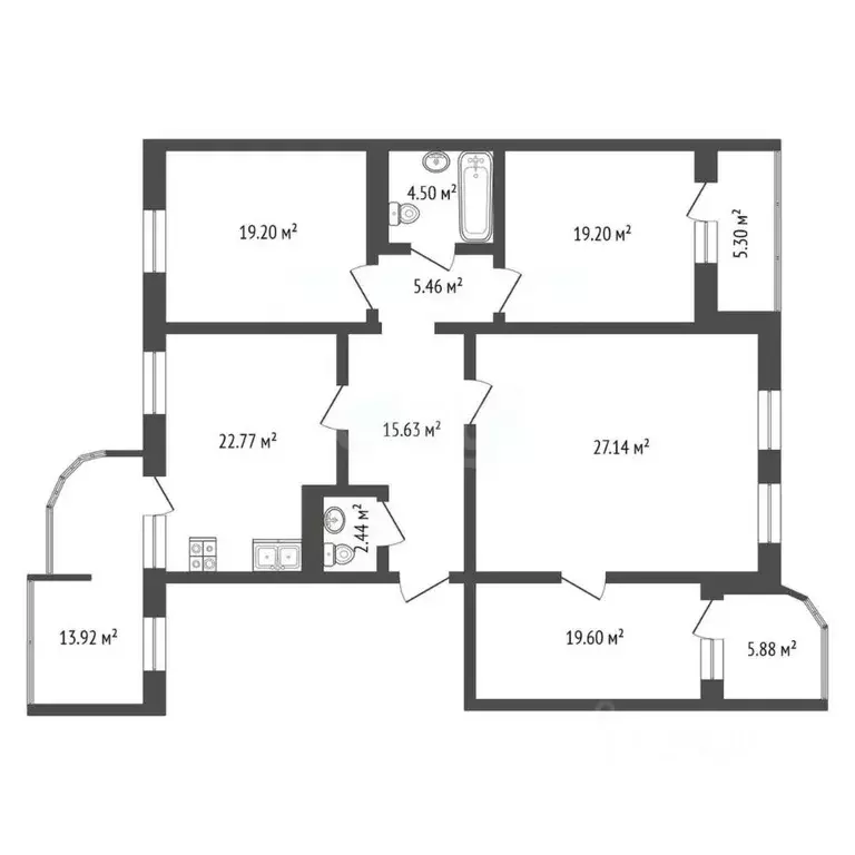 4-к кв. Тюменская область, Тюмень ул. Свердлова, 1 (145.8 м) - Фото 2