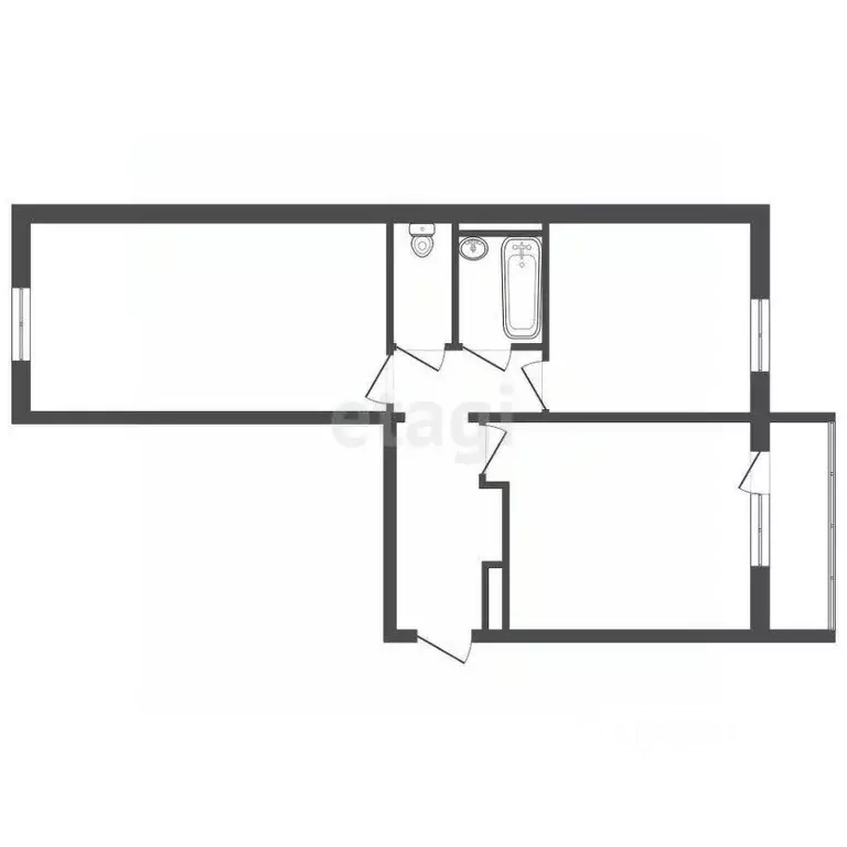 2-к кв. Ленинградская область, Ломоносовский район, Низинское с/пос, ... - Фото 2