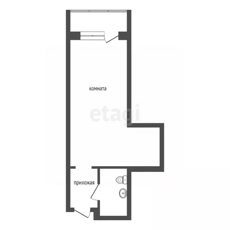 1-к кв. Красноярский край, Красноярск Соколовская ул., 64 (30.0 м) - Фото 2