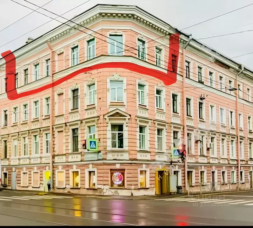 3-к кв. Санкт-Петербург ул. Комсомола, 10 (74.8 м) - Фото 1