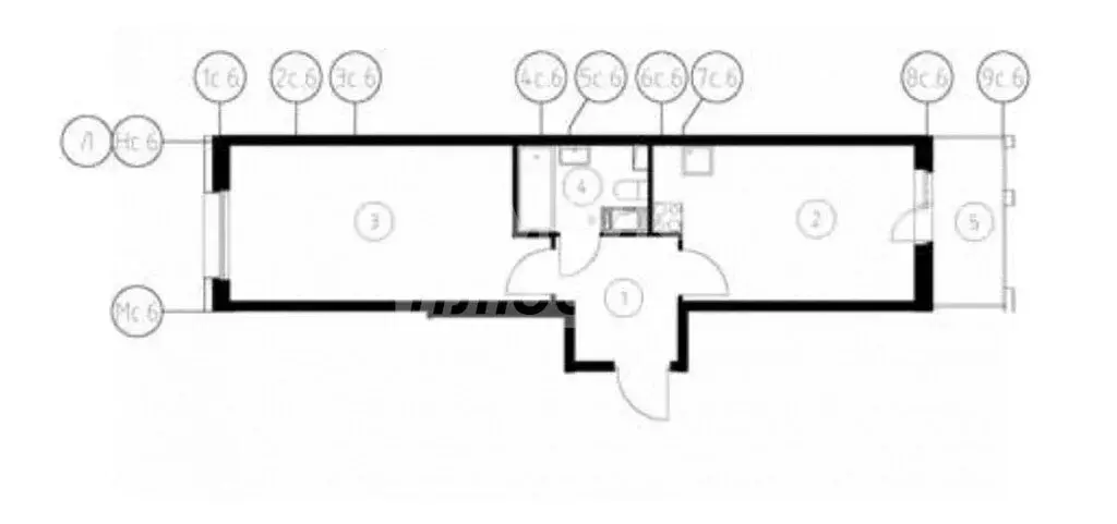1-комнатная квартира: Омск, Волгоградская улица, 49 (46.2 м) - Фото 2