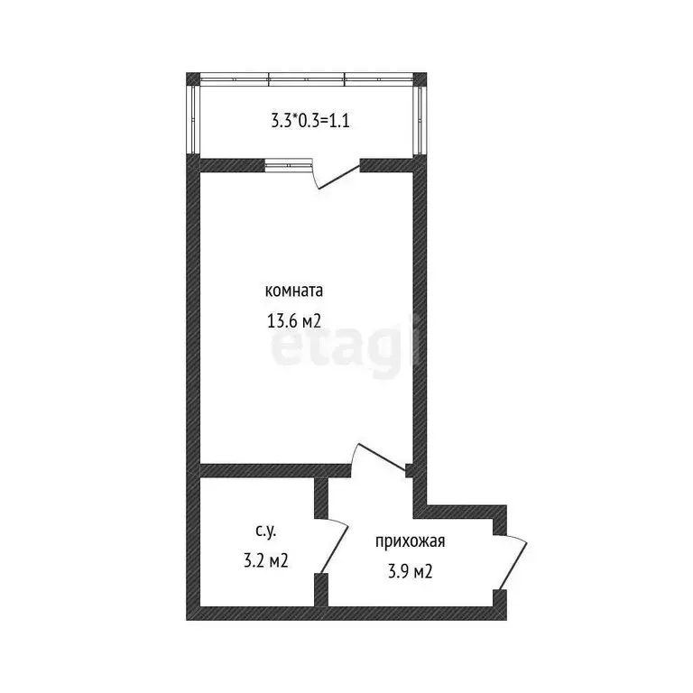 Квартира-студия: Краснодар, Дубравная улица, 1 (24.7 м) - Фото 0