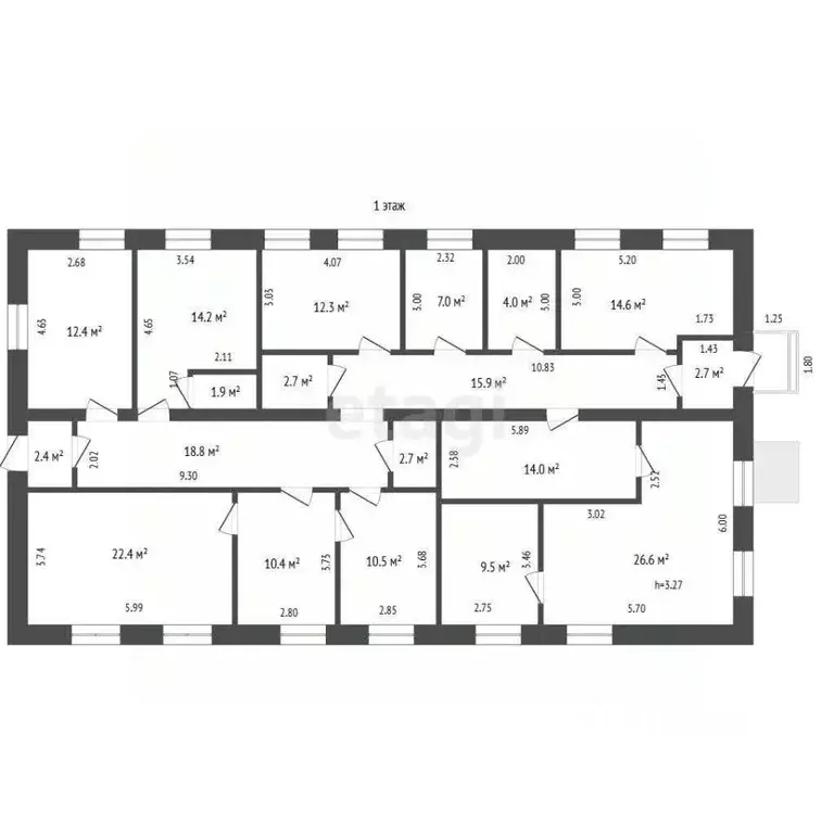 Офис в Тюменская область, Тюмень ул. Седова, 19А (420 м) - Фото 1