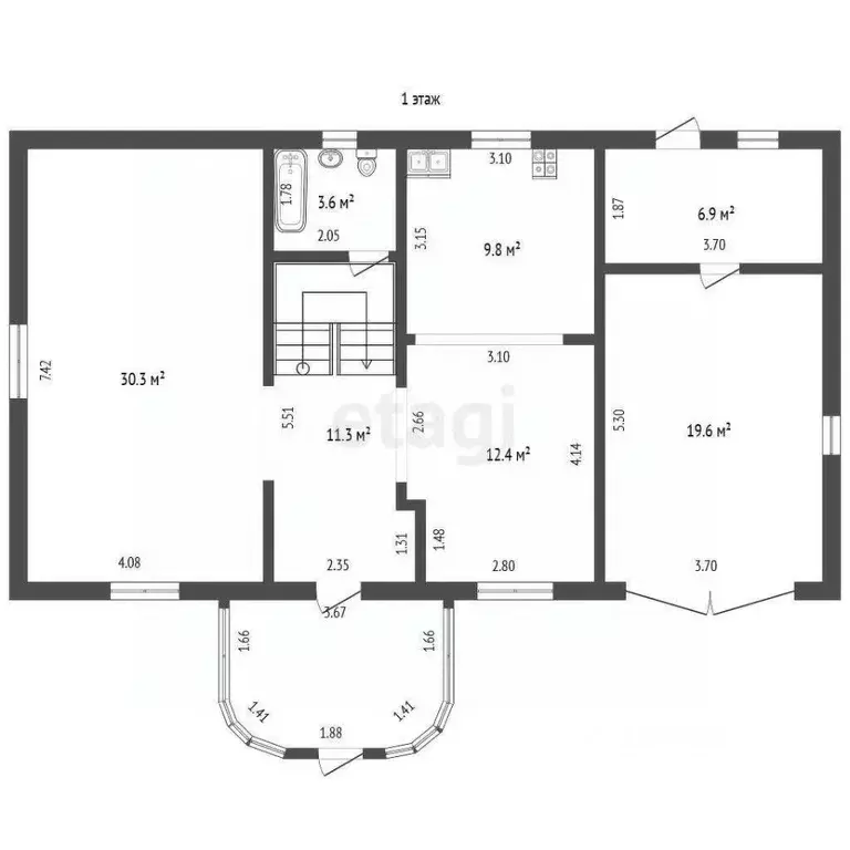 Дом в Тюменская область, Тюменский район, д. Елань Дачная ул. (151 м) - Фото 1