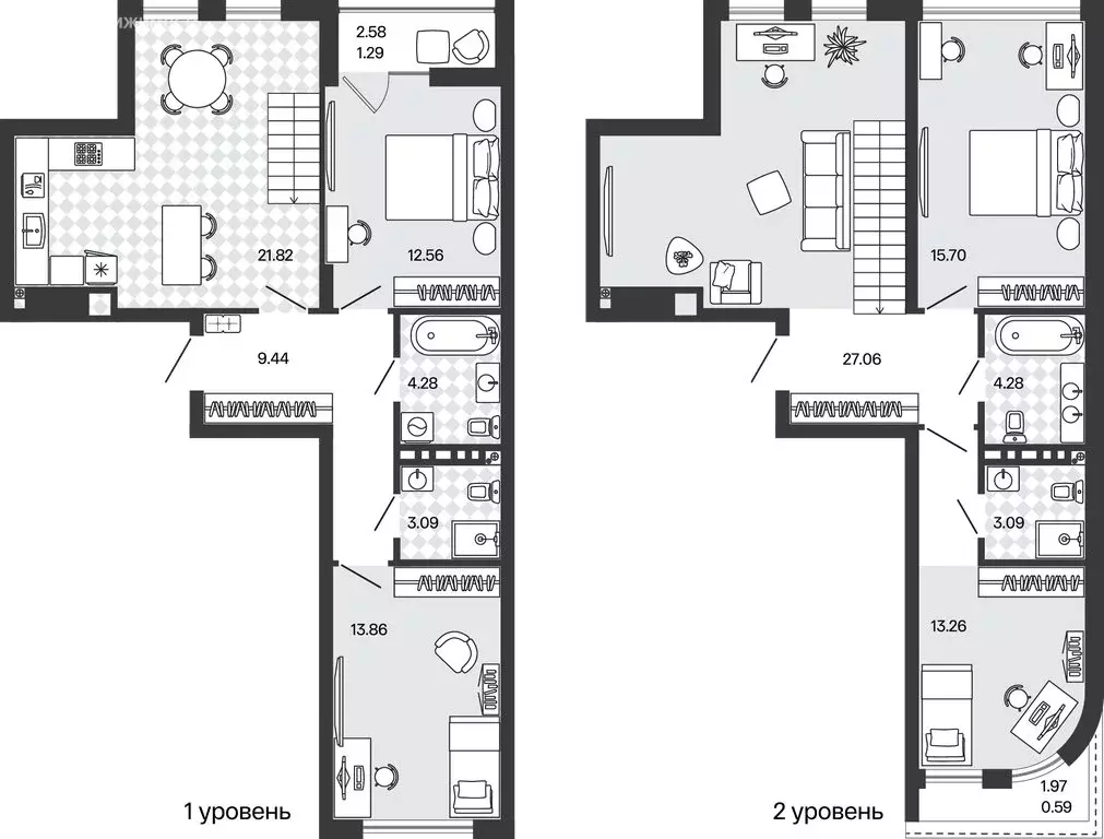 4-комнатная квартира: Калининградская область, Гурьевский ... - Фото 1