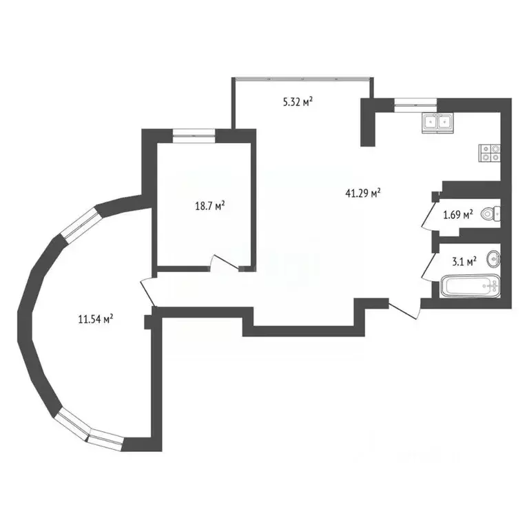 2-к кв. Ростовская область, Ростов-на-Дону Портовая ул., 275 (82.0 м) - Фото 1