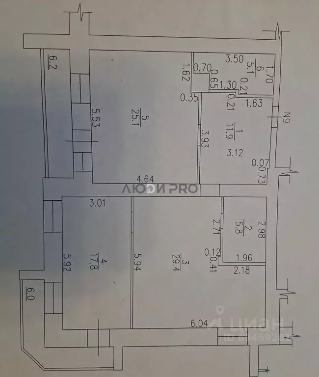 3-к кв. Кировская область, Киров ул. Пятницкая, 56к1 (95.1 м) - Фото 2