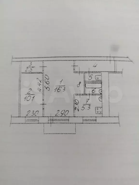 2-к. квартира, 44 м, 5/5 эт. - Фото 0