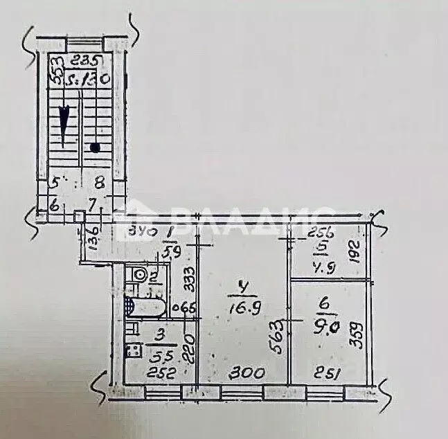 2-к кв. Московская область, Подольск Пионерская ул., 7 (45.2 м) - Фото 2