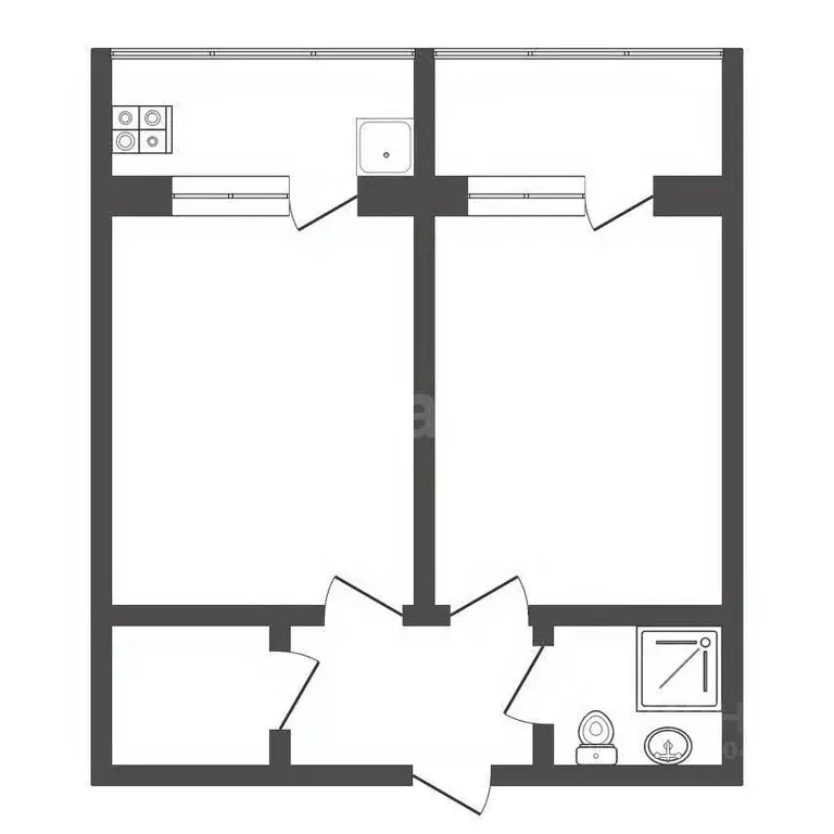 2-к кв. Крым, Судак ш. Восточное, 3Б (31.8 м) - Фото 2
