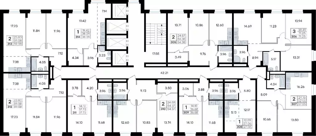 2-к кв. Приморский край, Владивосток ул. Тухачевского (59.58 м) - Фото 2