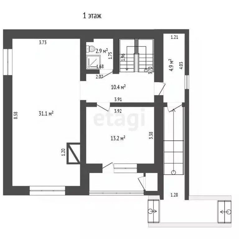 Дом в Марий Эл, Йошкар-Ола ул. Караваева, 16 (195 м) - Фото 1