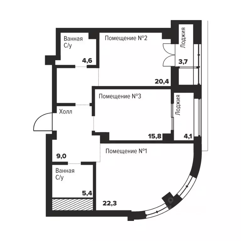 2-к кв. Челябинская область, Челябинск ул. Труда, 157А (77.5 м) - Фото 0